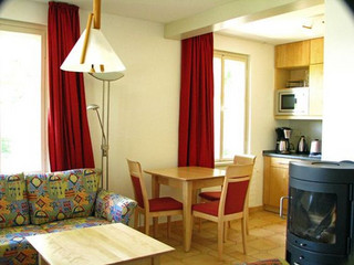 Obývací pokoj v apartmánu Trompeterhaus v Pillnitz